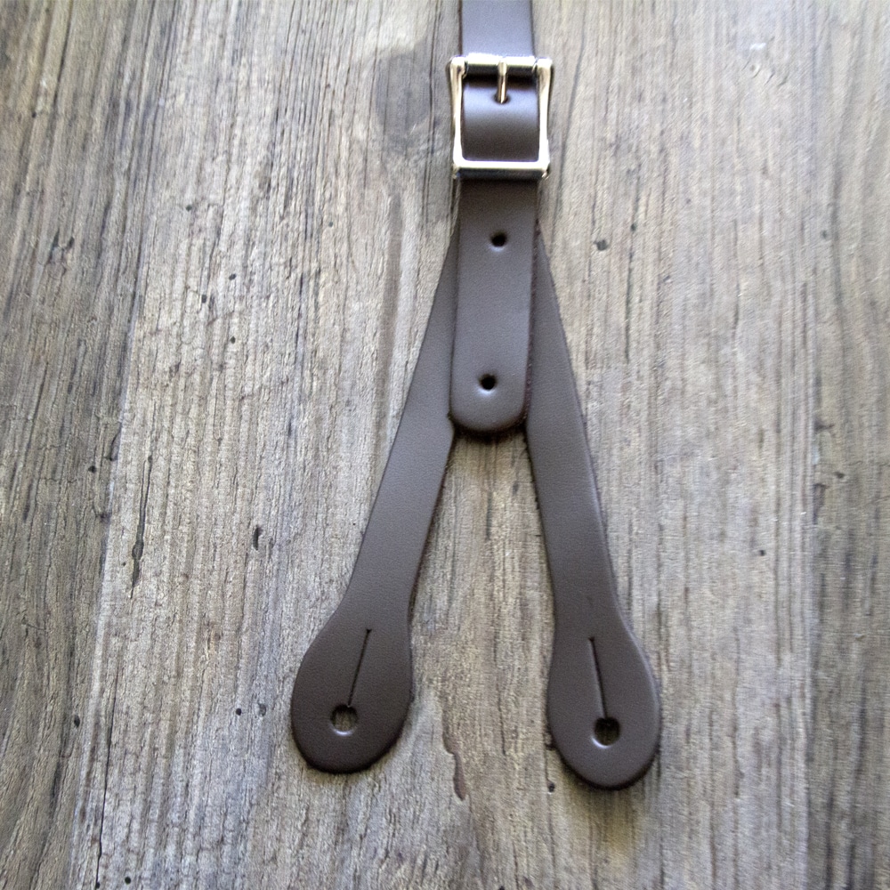 Button Suspenders - Leather, Runner and Industrial End