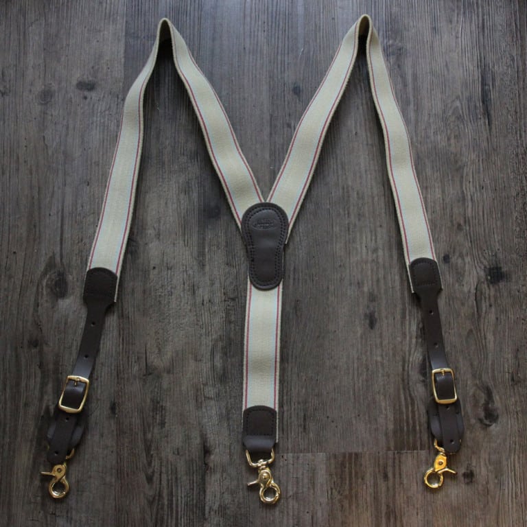 YBack Snap Suspenders (Brass) Logger Suspenders